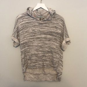 Anthropologie Space Dye  Hooded Pullover, XS